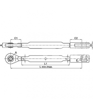 Tensor Vertical Completo Lado Derecho Para Tractor John Deere