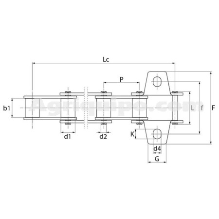 Alimentador De Cadena 3.95 Mm Para Cosechadora Claas-Harvesting 2