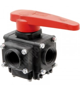 Grifo esférico de 4 vías