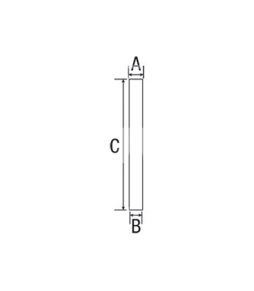 Tubo De Escape Ø 75 Mm - L 1330 Mm Para Tractor John Deere