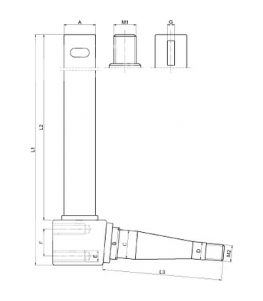 Mangueta De Dirección Izquierda Para Tractor Massey Ferguson