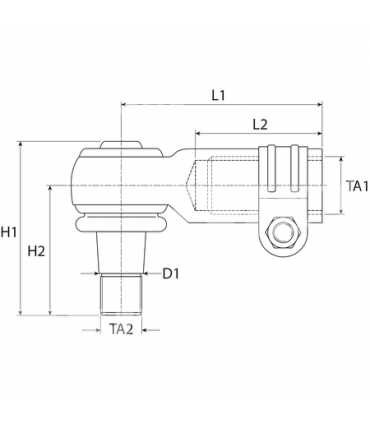 Rótula De Dirección Derecha M22 X 1.5 Para Tractor John Deere