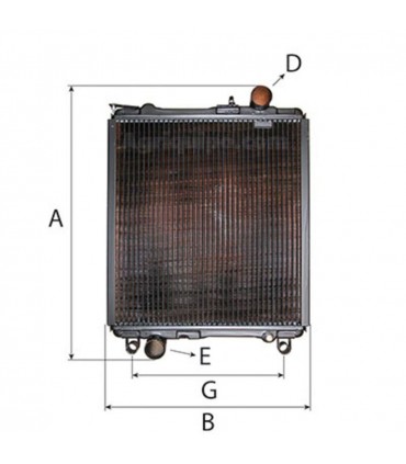 Radiador De Agua Para Tractor John Deere