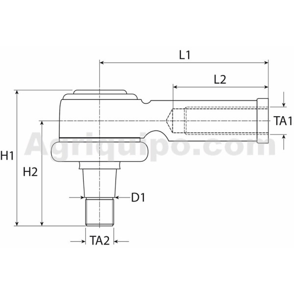 Rótula Derecha Para Tractor John Deere