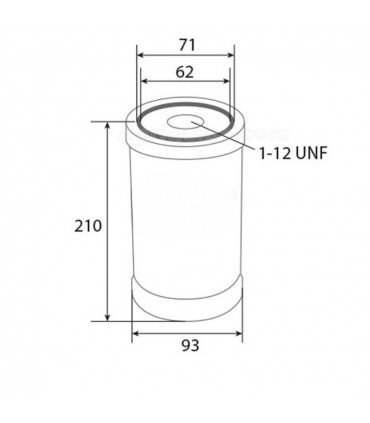 Filtro De Aceite Para Tractor John Deere, Lamborghini, Same, Steyr, Claas/Renault, Fendt, Deutz, Hurlimann