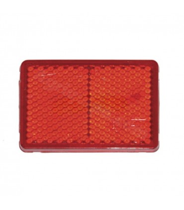 Catadióptrico Rojo Adhesivo  56 X 39 Mm Para Tractor
