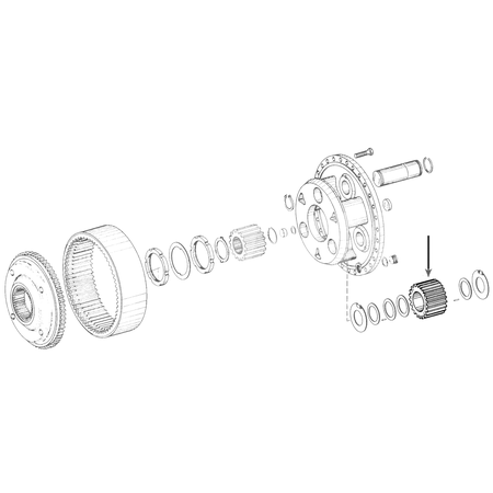 Piñón Satélite Z 22 Para Tractor Case-Ih, Fendt, John Deere 2