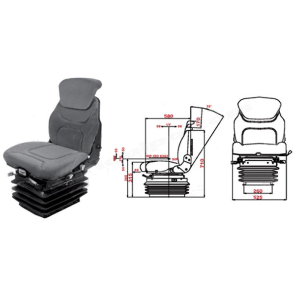 Asiento Neumático Para Tractor