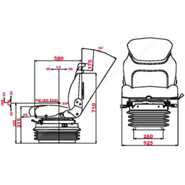 Asiento Neumático Para Tractor