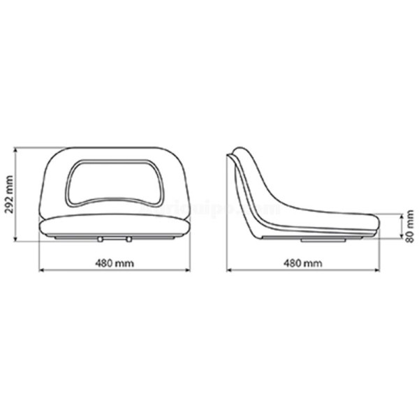 Asiento Amarillo Para Tractor John Deere