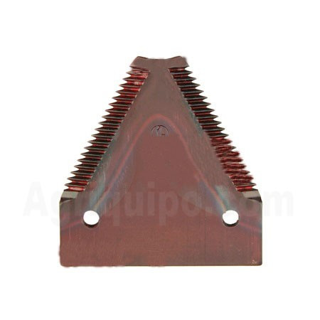 Cuchilla Con Dentado Superior 82,5 x 76 mm - 1 Pza Para Cosechadora Case-Ih, Laverda, New Holland