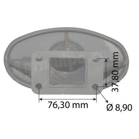 Silencioso Admisión Ø 50/35 - L 1110 Mm Para Tractor Claas/Renault