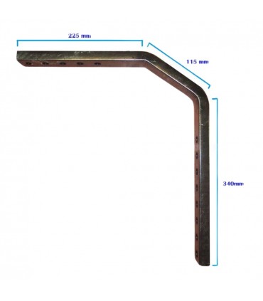 Juego De Guardabarros Delanteros pivotantes 600 x 1550 Mm Para Tractor John Deere, Case, Renault-Claas, Mc Cormick, Landini