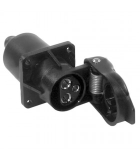 Enchufe Hembra 3 Polos De Plástico 12/24 V Para Cosechadora Fendt