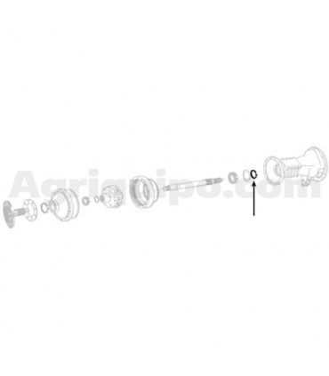 Retén De Aceite Ø 65.7 X 89.13 X 12.6 MM Para Tractor Massey Ferguson