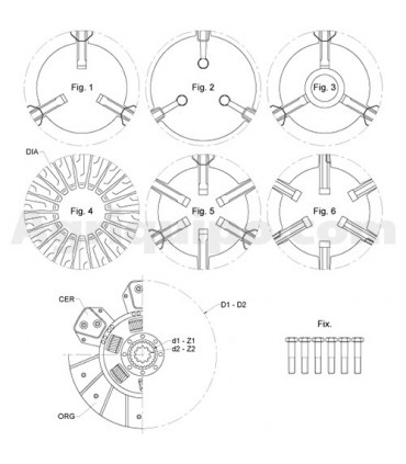 Embrague Doble Incluido Disco PTO 250/300 Para Tractor Massey Ferguson
