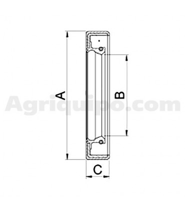 Retén Ø 63 x 86 mm - Espesor 13 mm Para Tractor Landini, Massey Ferguson