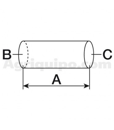 Manguito Bypass Ø 28,5mm (1''1/8) Para Tractor Landini, Massey Ferguson