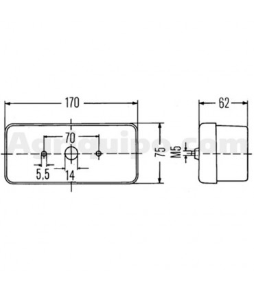 Luz Delantera Para Tractor Case