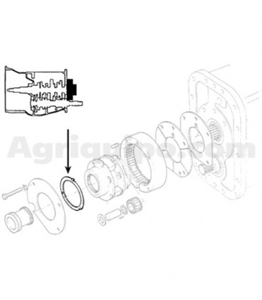 Arandela De Empuje Ø 108 X 152 X 1.53 MM Para Tractor Landini, Massey Ferguson