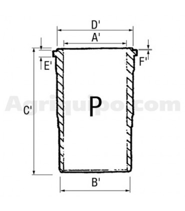 Camisa De Cilindro Terminada Ø 102 mm Para Tractor John Deere