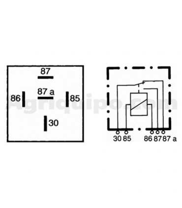 Relé Para Tractor John Deere 12V - 20/40 A