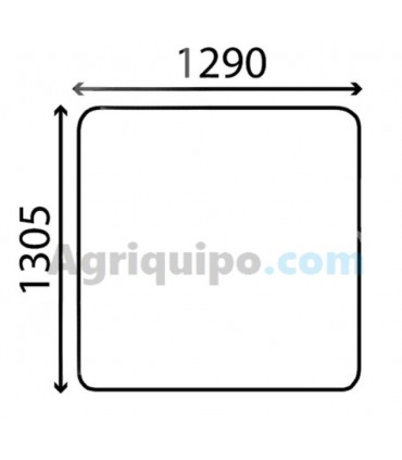 Parabrisas Plano Tintado Para Cosechadora Claas