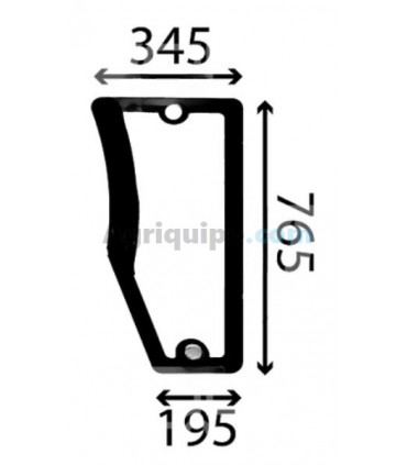 Parabrisas Inferior Izquierdo Para Tractor John Deere