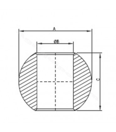 Bola Sin Borde 22 mm x 44 Mm Para Tractor