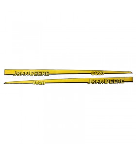 Juego Pegatinas Capó Para Tractor John Deere