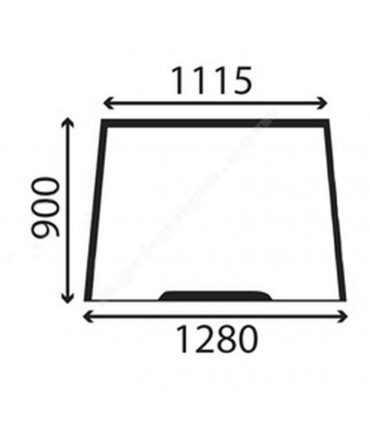 Cristal Parabrisas Delantero Landini, Massey Ferguson, Valmet/Valtra