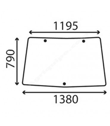 Cristal Parabrisas Delantero Para Tractor John Deere S/6000-6010