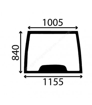 Cristal Parabrisas Delantero Para Tractor New Holland