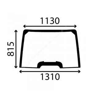Cristal Parabrisas Delantero Case, New Holland, Steyr