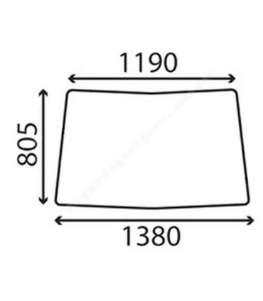 Cristal Parabrisas Delantero John Deere