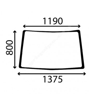 Cristal Parabrisas Delantero Para Tractor John Deere