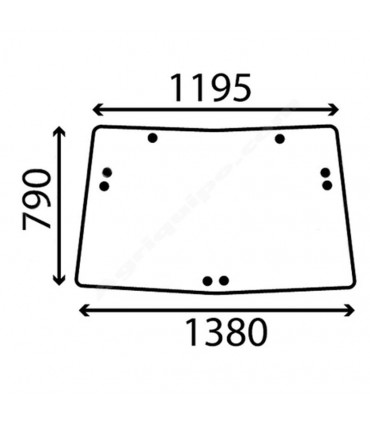 Cristal Parabrisas Delantero John Deere