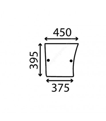 Cristal de puerta Inferior Izquierda y Derecha John Deere S/40-50