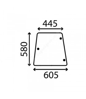 Cristal Lateral Izquierdo y Derecho Massey Ferguson Serie 300
