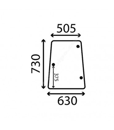 Cristal lateral Izquierdo y Derecho John Deere S/40-50