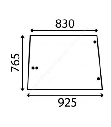 Cristal Lateral Izquierdo y Derecho Para Tractor John Deere Series 30, 40 y 50 con Cabina SG2