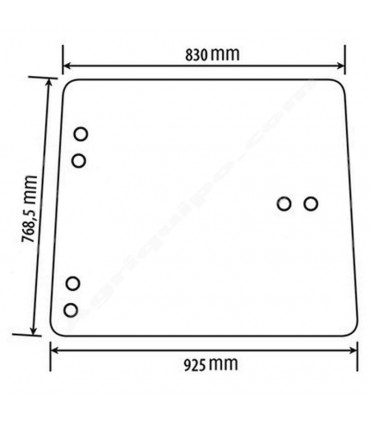 Cristal lateral Izquierdo y Derecho Para Tractor John Deere Series 30, 40, 50, 55 y 60