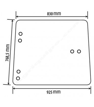 Cristal lateral Izquierdo y Derecho Para Tractor John Deere Series 30, 40, 50, 55 y 60