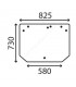 Cristal Trasero Para Tractor John Deere 5215, 5315, 5415 y 5515