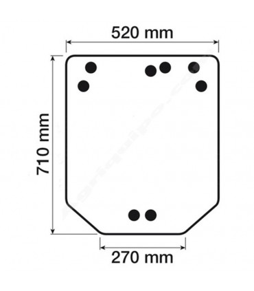 Cristal trasero Tractor John Deere S/5005-5015