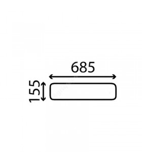 Cristal Trasero Inferior Para Tractor John Deere Series 5000