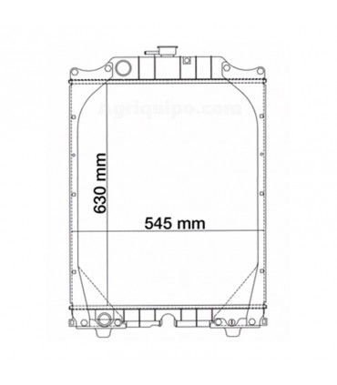 Radiador Para Tractor Fiat