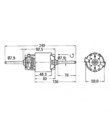 Motor Del Ventilador 12V Para Tractor Duetz, Fendt, Ford