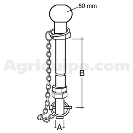 Pasador de enganche de la bola | John Deere 2
