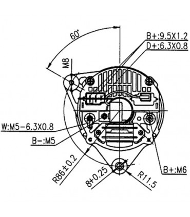 Alternador Para Tractor Case, Landini, Massey Ferguson, Mc Cormick